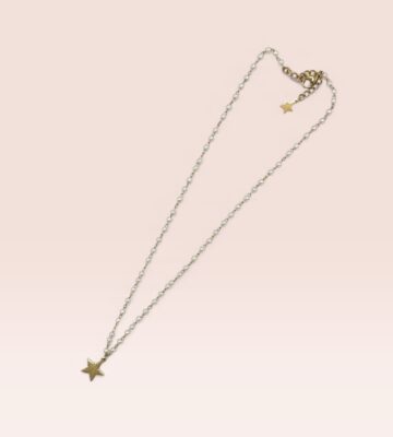 Collier étoile dorée et nacre