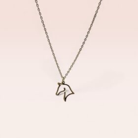 Collier cheval doré